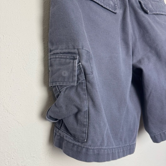 Duluth Trading Co Men's Thick Cotton Misty Blue Utility Cargo Shorts‎ - Picture 5 of 7